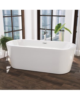 BAÑERA ACRÍLICA 170X80 DANUBIO BLANCO MATE