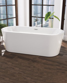 BAÑERA ACRÍLICA 170X80 DANUBIO BLANCO MATE