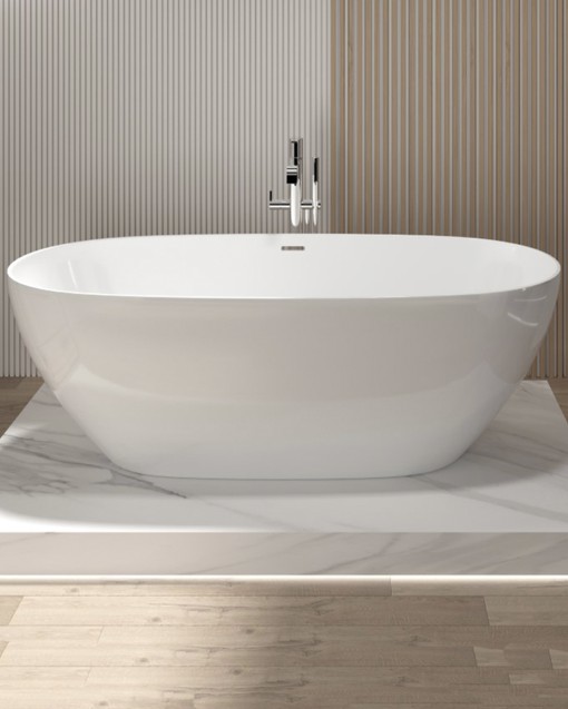 BAIGNOIRE ACRYLIQUE 170X75 LOIRA BLANC BRILLANT