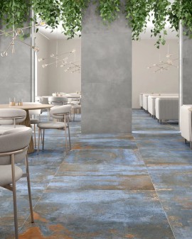 GRÈS CÉRAME EFFET METAL OXYDE MAT NAVARTI