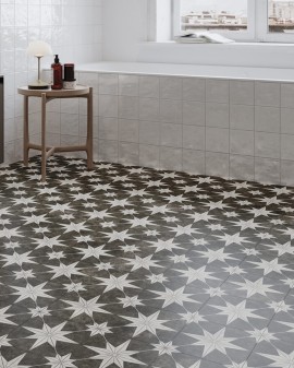 PORCELAIN STONEWARE CEMENT EFFECT PRECUT 45X45 MATT NAVARTI
