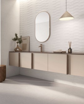 FAÏENCE EFFET PIERRE LEVIN 30X90 PÂTE BLANCHE NAVARTI