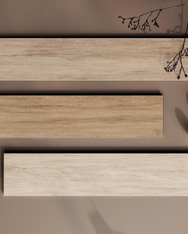 WOOD-EFFECT PORCELAIN TILE OASIS 23X120 MATT COLORKER