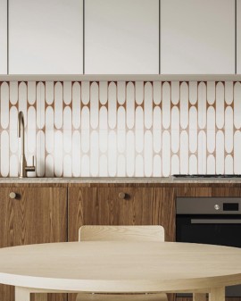 WHITE BODY WALL TILE RADO WALL MATT RELIEF 29.75X99.55 APARICI