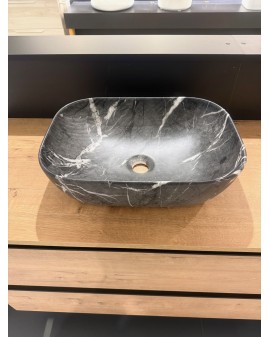 AQUORE EVEA NEGRO MARQUINA 46X32 COUNTERTOP BASIN
