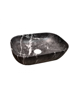 AQUORE EVEA NEGRO MARQUINA 46X32 COUNTERTOP BASIN
