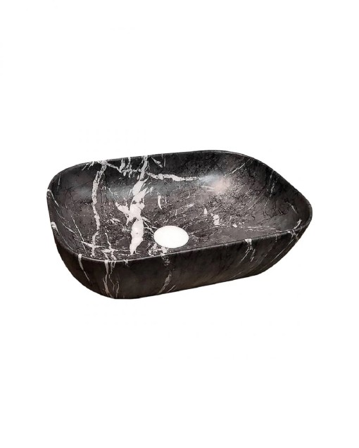 LAVABO DE SOBRE ENCIMERA AQUORE EVEA NEGRO MARQUINA 46X32