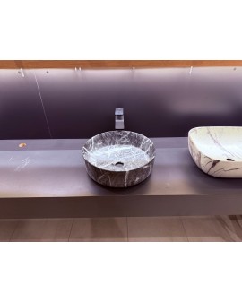 LAVABO À POSER AQUORE SPIN 40 CM NEGRO MARQUINA