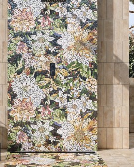 SINFONÍA MURAL 120X120 MATE CON BRILLO MAINZU