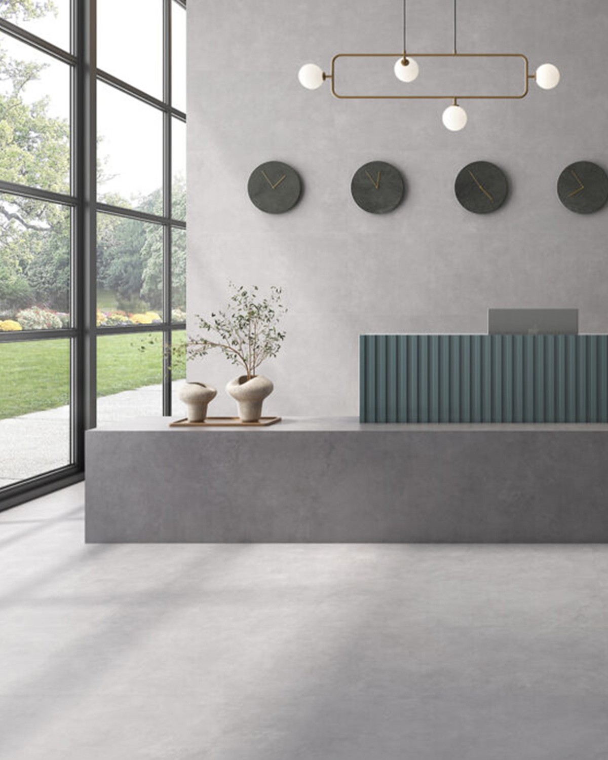ZERO 100X100 CONCRETE-EFFECT PORCELAIN TILE BY GEOTILES