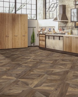 PORCELÁNICO EFECTO MADERA INTARSIO 61X61 TUSCANIA
