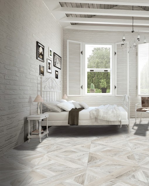  INTARSIO BIANCO 61X61 TUSCANIA