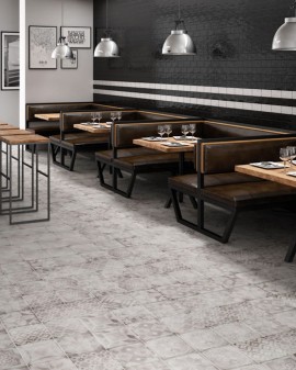 HYDRAULIC-STYLE PORCELAIN TILE TASOS MATT 20X20 OLIVIA