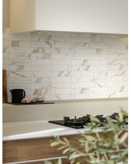  MINIATURE SCULTOREA CALACATTA ORO FINO VELVET 6X24 MARCA CORONA 1741