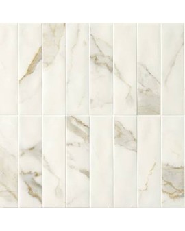  MINIATURE SCULTOREA CALACATTA ORO FINO VELVET 6X24 MARCA CORONA 1741