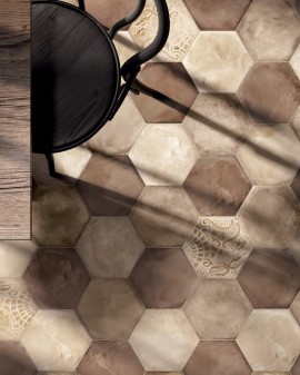  TERRA FLOREALE VERS. C MATE DECO. 25X21,6 HEX. MARCA CORONA1741