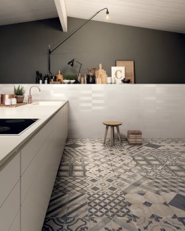 TERRA MATT DECO PORCELAIN STONEWARE 20X20 MARCA CORONA 1741
