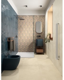  TERRACRETA DECO DIPINTO CHAMOTTE BRILLO 25X21,6 HEX. MARCA CORONA 1741