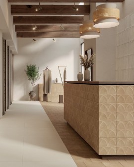 PORCELAIN WALL TILE TERRACRETA DECO 20X20 MARCA CORONA 1741