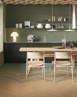 WOOD- EFFECT PORCELAIN TILE ELISIR TOUCH DECO. MATE 7,5X60 MARCA CORONA