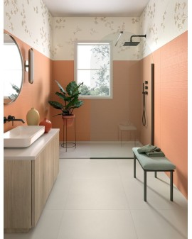 REVÊTEMENT PÂTE BLANCHE LILYSUITE DÉCORS BILOBA ET VILLA MAT 50X120 MARCA CORONA