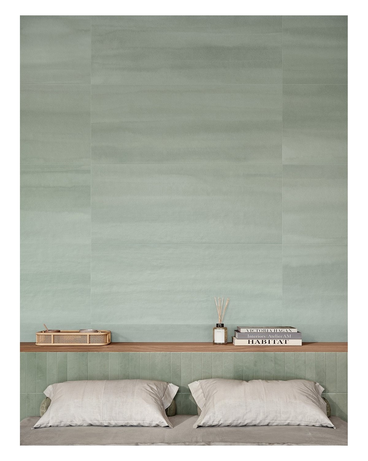 VELO DECO. ONDAS VERDES 50X120 MARCA CORONA