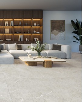 PIACENTINA MATT STONE-EFFECT PORCELAIN TILE AZULEV