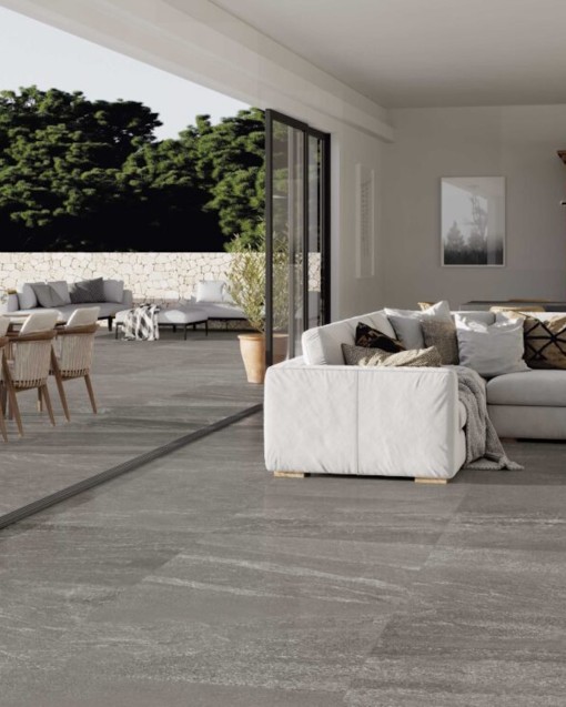  SLATESTONE MATE SILVER 100X100 2CM AZULEV