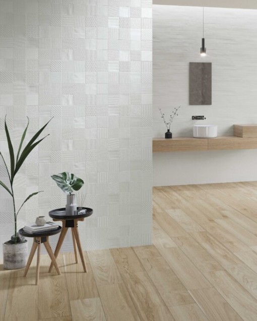  CHALK POP WHITE MATE SLIM RECT. 40X120 AZULEV