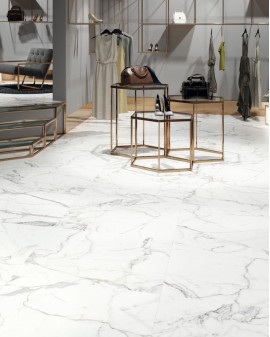 PORCELÁNICO EFECTO MÁRMOL SENA WHITE RECTIFICADO CRISTACER
