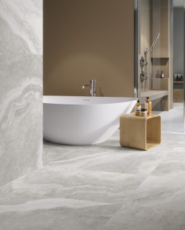GRÈS CÉRAME EFFET MARBRE TRAVERTINO DI CARACALLA RECTIFIÉ CRISTACER