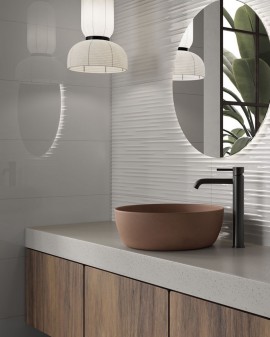FAÏENCE MURAL BLANC UNIFORME 30X90 CRISTACER
