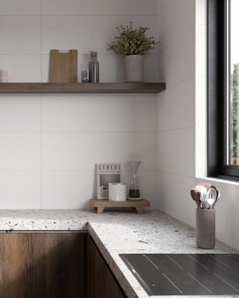 ESSENTIA WHITE MATE DECO. LINE 30X90 CRISTACER