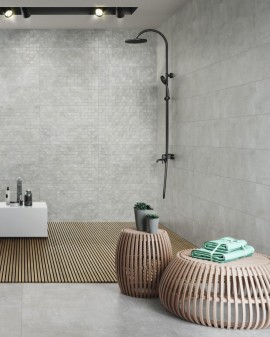 REVESTIMIENTO EFECTO CEMENTO MATE ANDIA 25X75 CRISTACER