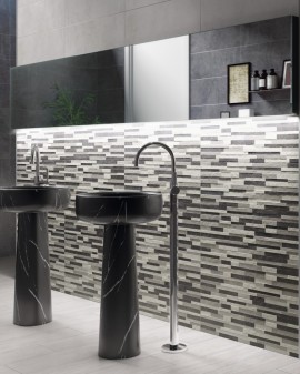 REVESTIMIENTO EFECTO CEMENTO BERTA DECO. 25X75 CRISTACER