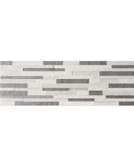 PASTA ROJA CRETA DECO TABICA GRIS 25X75 CRISTACER