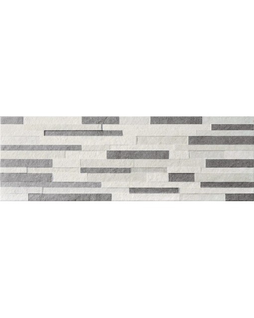 PASTA ROJA CRETA DECO TABICA GRIS 25X75 CRISTACER