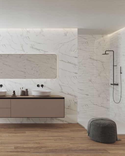  ÁRTICO WHITE BRILLO ONDAS 20X60 CRISTACER