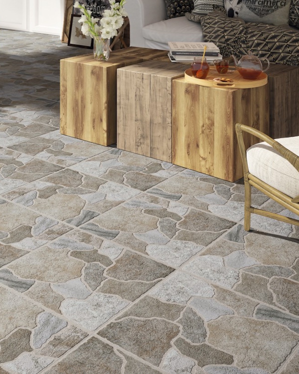 GUADALUPE STONE EFFECT GRIP FLOOR TILE 45X45 CRISTACER GUADALUPE STONE EFFECT GRIP FLOOR TILE 45X45 CRISTACER