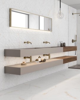 FAÏENCE PÂTE BLANCHE EFFET MARBRE SYRAC 30X90 ITT CERAMIC
