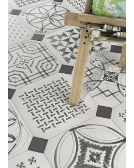  VODEVIL OCTÓGONO VARIETTE SOMBRA 20X20 VIVES