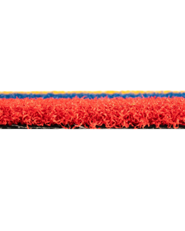 CÉSPED ARTIFICIAL PÁDEL ROJO 12 MM TEXTURIZADO GARBRIC