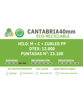 CANTABRIA 30/40/45 MM ARTIFICIAL GRASS GARBRIC