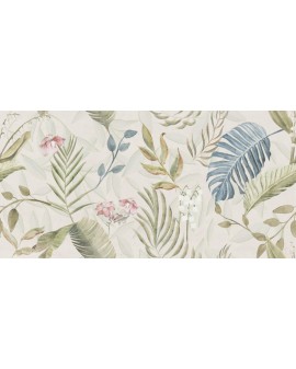 DEC. FLORAL MATT 60X120 WHITE BODY WALL TILE PRISSMACER
