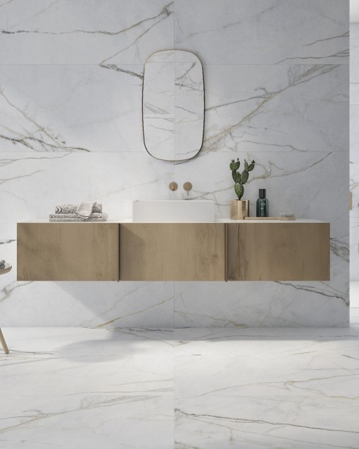 ELEPO GOLD MATT 60X120 MARBLE EFFECT PORCELAIN TILE PRISSMACER