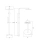 Columna de ducha Ovale planos tecnicos