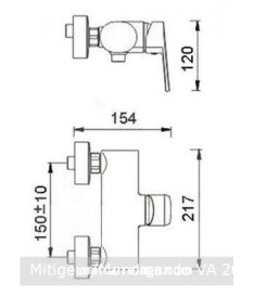 Mitigeur douche VA 268 Optima