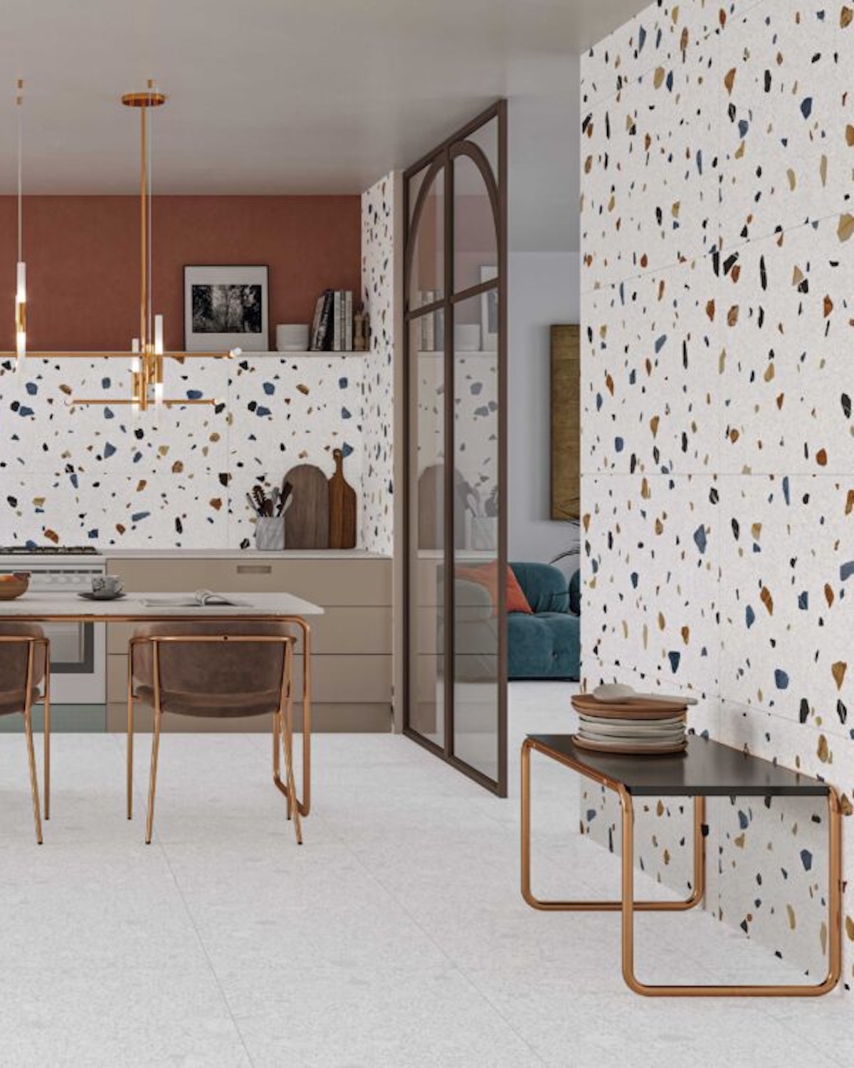 REVESTIMIENTO PASTA BLANCA TREND MATE 33X100 AZULEV